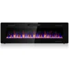 Hivvago 60 Inch Ultra Thin Electric Fireplace With 2 Heat Settings