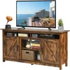 Hivvago 60â€industrial Tv Stand Entertainment Center With Shelve And Cabinet-brown