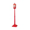 Hivvago 61 Inch Christmas Musical Street Lamp Post With Detachable Snow Globe Lantern