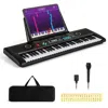 Hivvago 61 Key Electric Portable Digital Keyboard Piano For Beginner-black