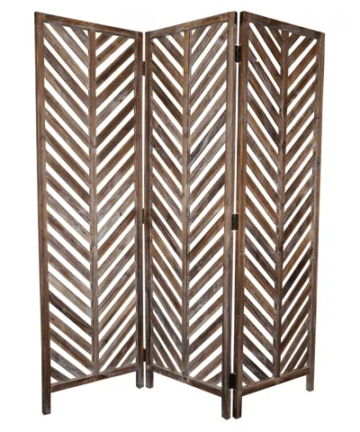 Hivvago 63 X 72 Brown Wood Screen