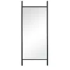 Hivvago 64" Black Novelty Wood Framed Standing Mirror In Black