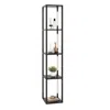 Hivvago 64 Inches Floor Lamp With 3-level Dimmable Led Bulbs And Rotatable Led Poles-black