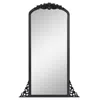 Hivvago 67" Black Wood Framed Standing Mirror In Black
