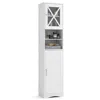 Hivvago 67 Inch Tall Bathroom Cabinet Freestanding Storage Cabinet With 5 Adjustable Shelves