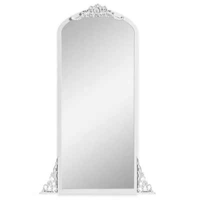 Hivvago 67" White Wood Framed Standing Mirror