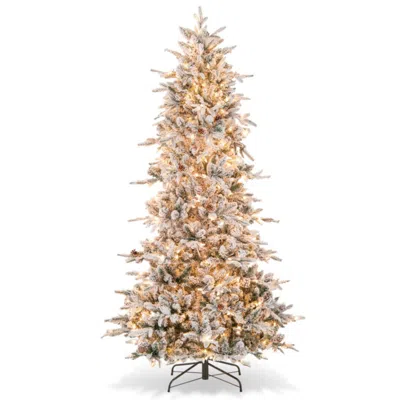 Hivvago 6/7.5 Feet Pre-lit Artificial Christmas Tree-7.5 Ft In Multi