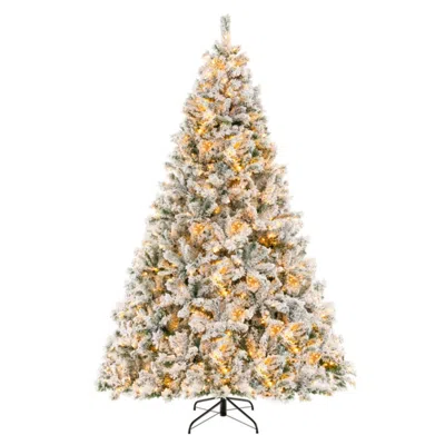 Hivvago 6/7/8 Feet Artificial Xmas Tree 3-minute Quick Shape-8 Ft In Gold