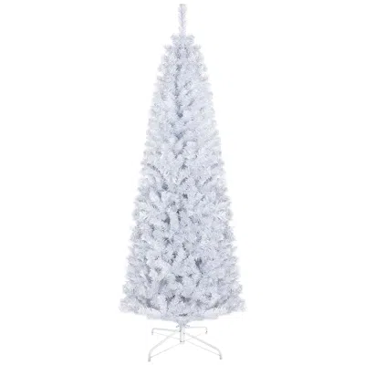 Hivvago 6ft Pencil Christmas Tree In White