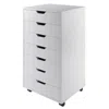 Hivvago 7-drawer Mobile Cabinet White
