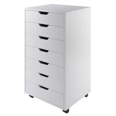 Hivvago 7-drawer Mobile Cabinet White