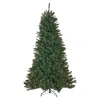Hivvago 7 Ft Noble Hinged Christmas Tree With 500 Multilights - Green Pvc In Green