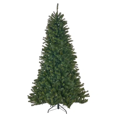 Hivvago 7 Ft Noble Hinged Christmas Tree With 500 Multilights - Green Pvc