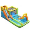 Hivvago 7 In 1 Outdoor Inflatable Bounce House With Water Slides And Splash Pools With 680w Blower