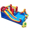 Hivvago 7 In 1 Outdoor Inflatable Bounce House With Water Slides And Splash Pools With 950w Blower