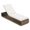 Hivvago 7-position Adjustable Pe Rattan Outdoor Chaise Lounge Chair