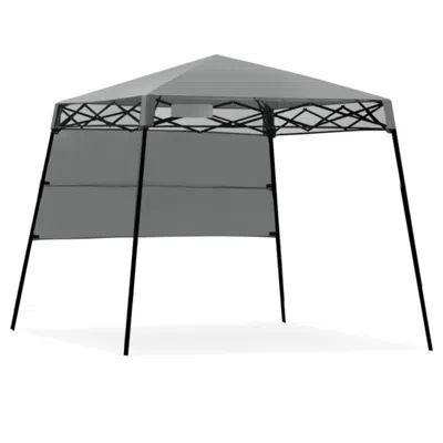 Hivvago 7 X 7 Feet Sland Adjustable Portable Canopy Tent With Backpack-blue In Black