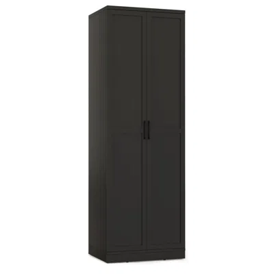 Hivvago 70 Inch Freestanding Storage Cabinet With 2 Doors And 5 Shelves-black