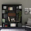 Hivvago 71" Black Four Tier Bookcase In Black
