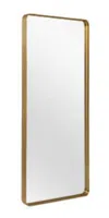 Hivvago 71" Gold Metal Framed Standing Mirror In Gold