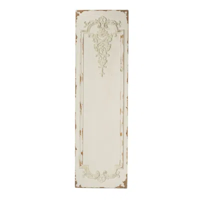 Hivvago 71 Inch Tall Wall Art Panel Set Of 3, Traditional Design, Elegant Off White In Neutral
