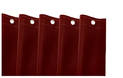 Hivvago 72" Burgundy Vinyl Shower Curtain Liner
