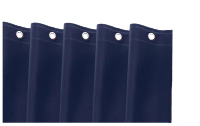 Hivvago 72" Navy Blue Vinyl Shower Curtain Liner