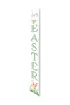 Hivvago 72" White And Green Solid Wood Happy Easter Easter Porch Sign In White