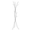 Hivvago 74-inch Freestanding Silver Metal Coat Rack Entryway Hall Tree Umbrella Stand In Gray