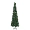 Hivvago 7.5 Foot Pencil Artificial Christmas Tree In Green