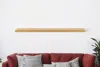 Hivvago 75" Natural Wooden Wall Mounted Floating Shelf In Brown