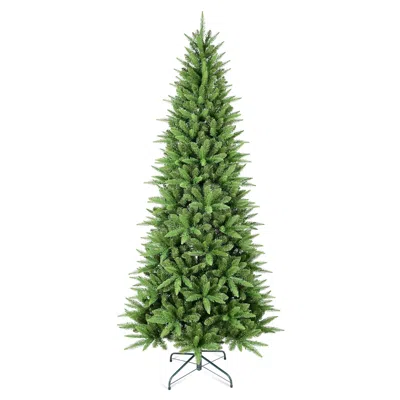 Hivvago 7.5ft Slim Christmas Tree 1396 Tips In Green