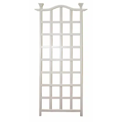 Hivvago 79-inch Outdoor Lattice Panel Garden Plant Trellis In Gray