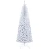 Hivvago 7ft Pencil Christmas Tree In Silver