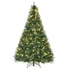 Hivvago 7ft Pre-lit Full Douglas Fir Artificial Christmas Tree With Realistic Branches In Green