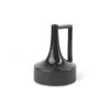 Hivvago 8" Black Ceramic Jug Vase In Black
