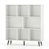 Hivvago 8-cube Bookcase With 5 Tapered Metal Legs