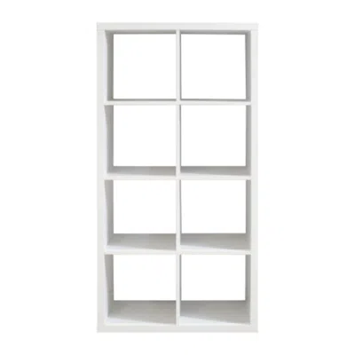 Hivvago 8 Cube Organizer Storage With Open Back Shelves In White