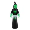 Hivvago 8 Feet Giant Halloween Inflatable Ghost With Built-in Led Lights And Mirror Face