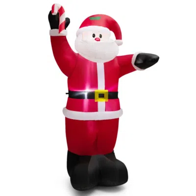 Hivvago 8 Feet Inflatable Santa Claus Decoration In Red