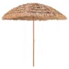 Hivvago 8 Feet Patio Thatched Tiki Umbrella Hawaiian Hula Beach Umbrella