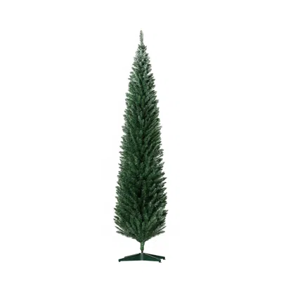 Hivvago 8 Ft Artificial Pencil Christmas Tree