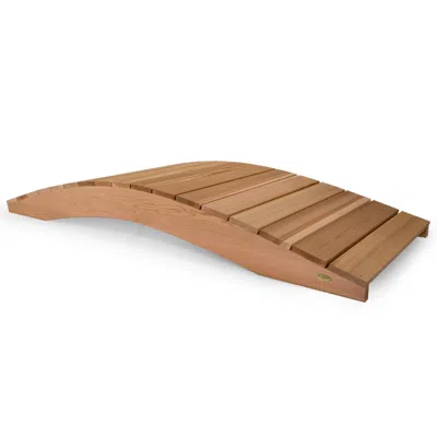 Hivvago 8-ft Garden Cedar Bridge In Brown