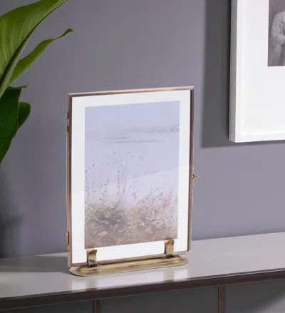 Hivvago 8" Gold Iron Tabletop Sign In Multi