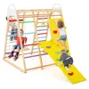 Hivvago Indoor Playground Climbing Gym Wooden 8-in-1 Climber Playset For Children-multicolor In Multi