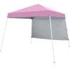 Hivvago 8 X 8 Feet Pop Up Canopy Tent With 1 Sidewall And Portable Backpack