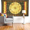 Hivvago 80" X 56" Black Red And Yellow Cotton Hanging Tapestry In Multi