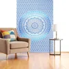 Hivvago 80" X 56" Blue And White Mandala Cotton Hanging Tapestry In Blue