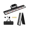 Hivvago 88 Key Foldable Piano Keyboard Portable Semi Weighted Electric Piano