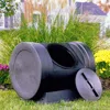 Hivvago 89 Gallon Tumbling Compost Bin Composting Tumbler Composter In Black